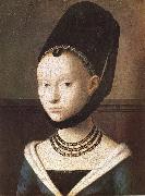 Petrus Christus Portrait of a Young Woman oil